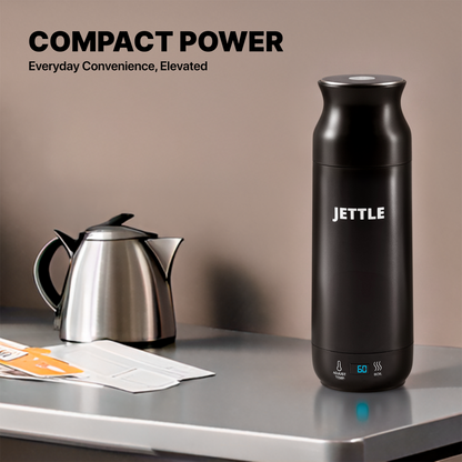 Jettle Travel Electric Kettle 450ml – Portable Hotel Kettle with 12 Temperature Presets, LED Display & Auto Shut-Off