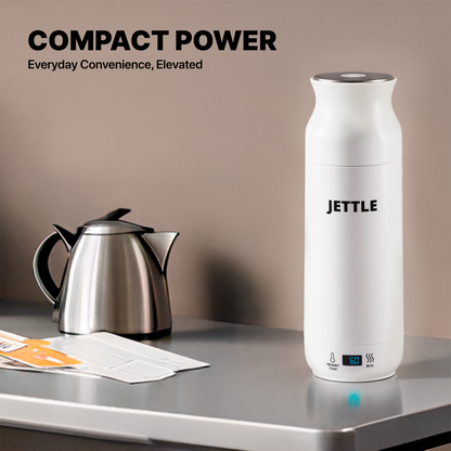 Jettle Travel Electric Kettle 450ml – Portable Hotel Kettle with 12 Temperature Presets, LED Display & Auto Shut-Off