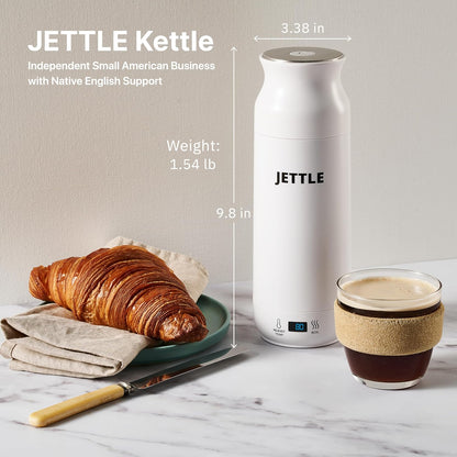 Jettle™ Travel Electric Kettle 450ml – Portable Water Boiler for Coffee, Tea & Hot Water with LED Display, Temperature Control & Auto Shut-Off