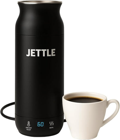 Jettle Electric Kettle - Travel Portable Heater for Coffee, Tea, Milk