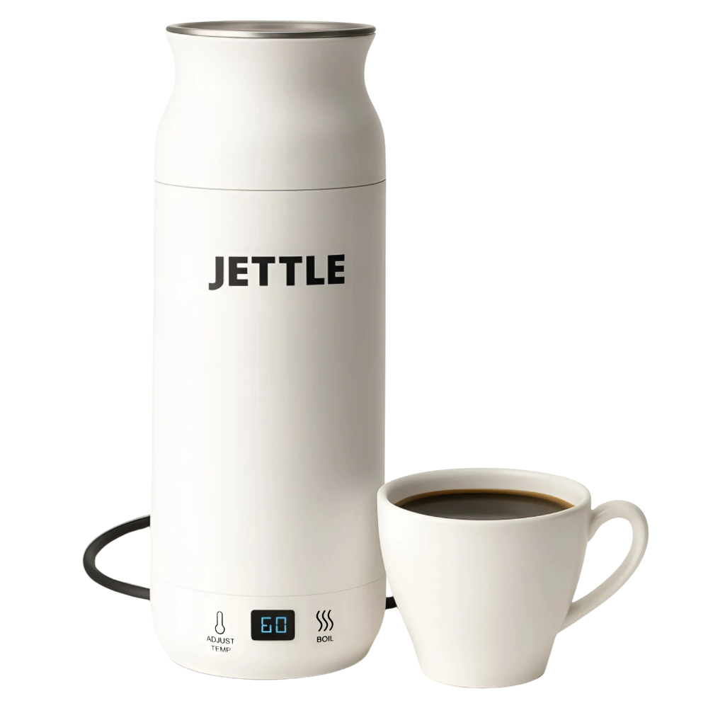 Jettle Travel Electric Kettle 450ml – Portable Hotel Kettle with 12 Temperature Presets, LED Display & Auto Shut-Off