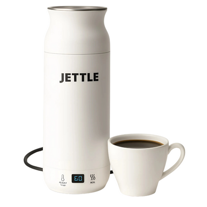 Jettle Travel Electric Kettle 450ml – Portable Hotel Kettle with 12 Temperature Presets, LED Display & Auto Shut-Off