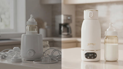 Jettle Baby Milk Warmer - Cordless Travel Bottle Warmer with Digital Temperature Control